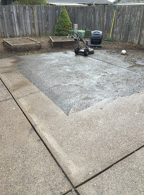 Concrete Patio Pressure Washing in Eugene, Oregon